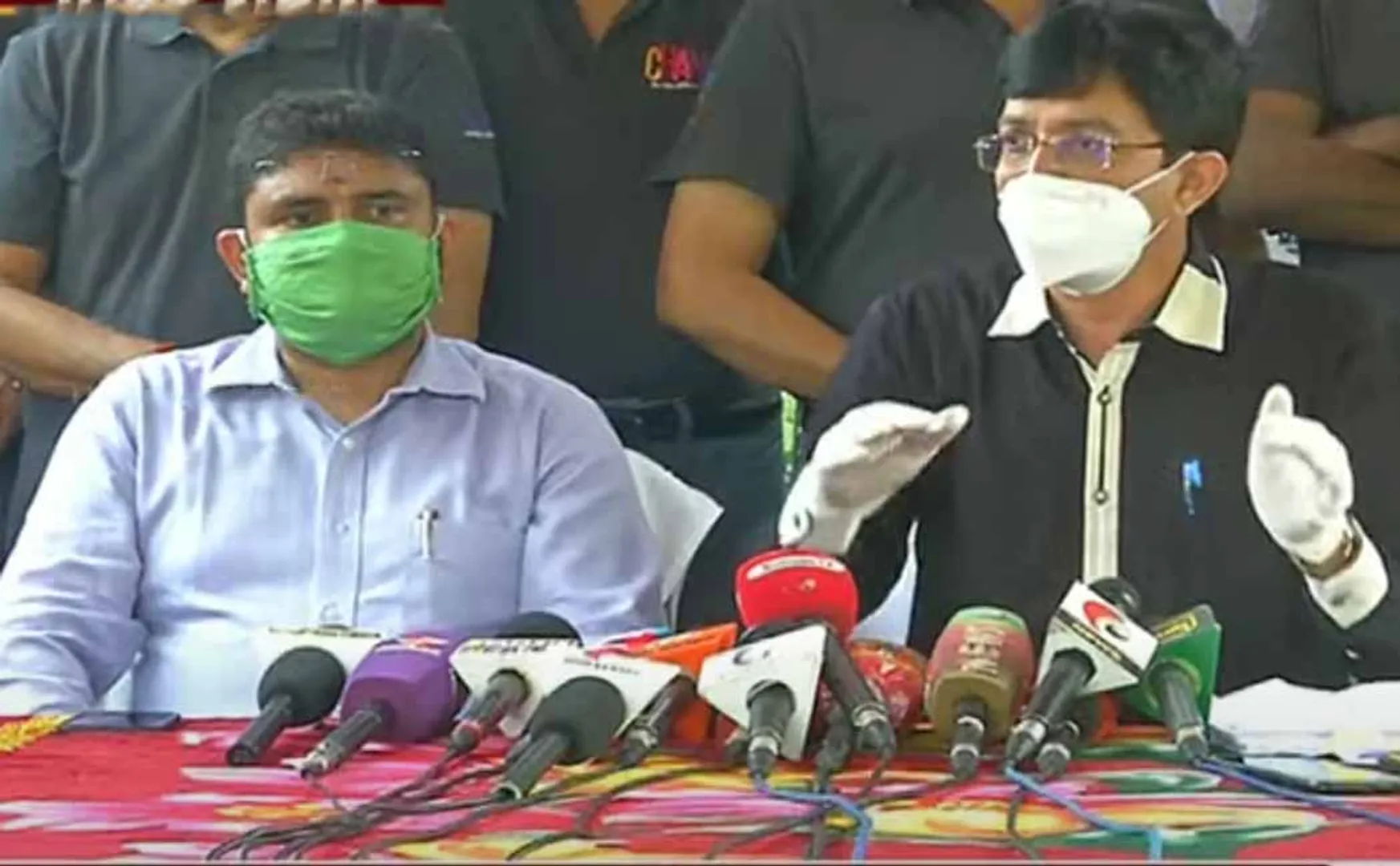chennai corporation commissioner and health secretary press meet 